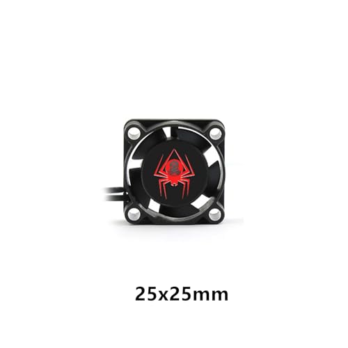 RC Car Motor Cooling Fan 25mm 30mm 35mm 40mm 50mm High Speed Heatsink 28000RPM ESC Fans for 1/8 1/10 1/12 1/16 Scale Truck Off Road Crawler Car 540 550 Brushless OR Brushed Motors (25MM) - size: 25MM