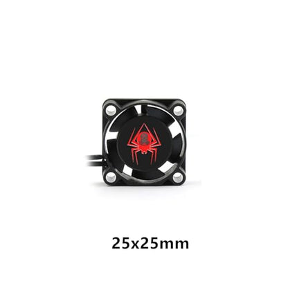 RC Car Motor Cooling Fan 25mm 30mm 35mm 40mm 50mm High Speed Heatsink 28000RPM ESC Fans for 1/8 1/10 1/12 1/16 Scale Truck Off Road Crawler Car 540 550 Brushless OR Brushed Motors (25MM) - size: 25MM