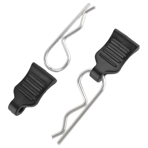 50 Pieces 1mm Universal RC Body Clips with Pull Tabs Car Clips RTR Clip Pins H165 Spare Parts for 1:14 1:16 1:18 Scale Redcat HPI Himoto HSP Exceed RC Car SCX24 TRX4M Truck (Black) - color: 1.0mm