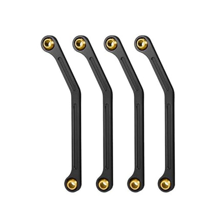 RC Links Linkage Compatible with Kyosho for MINI-Z 4X4 for Jimny 32523 1/18 RC Crawler Truck Car Upgrade Parts 4PCS Metal Steering Linkage Link Rod(Black) - color: Black