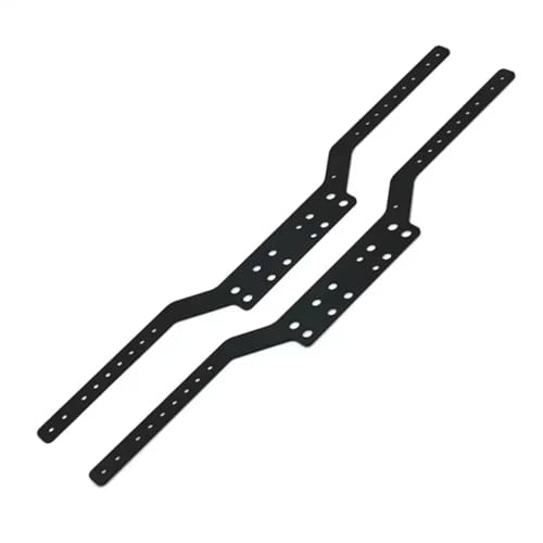Rc Chassis For MN For MN168 For MN78 1/12 Metal Aluminum Beam Large Girder RC Remote Control Car Parts Accessories Upgrades Replacement(Black) - color: Black