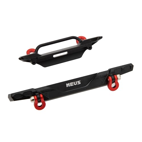 MEUS RACING Front Rear Bumper - CNC Aluminum Bumper for Axial SCX30 C10 Wrangler 1/30 RC Crawler Upgrades (For Wrangler) - color: For Wrangler