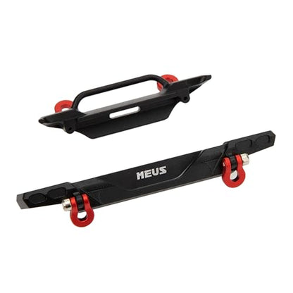 MEUS RACING Front Rear Bumper - CNC Aluminum Bumper for Axial SCX30 C10 Wrangler 1/30 RC Crawler Upgrades (For Wrangler) - color: For Wrangler