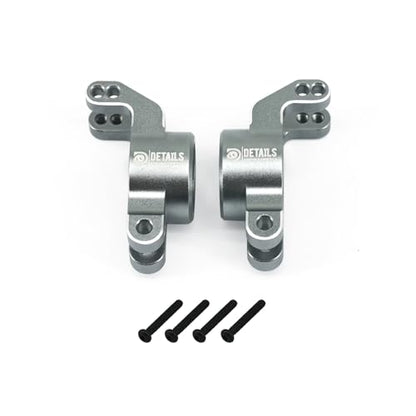 Hobby Details Aluminum Upgrade Parts Set for ARRMA Mini Kraton 4x4 1/16, Front & Rear A-Arms, Knuckle, Steering,Titanium Color (Rear Knuckle) - color: Rear Knuckle