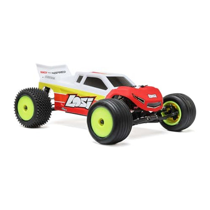 Losi 1/18 Mini-T 2.0 2S 2 Wheel Drive RTR Brushless Stadium Truck Battery & Charger Included Red LOS-1056T1 - color: Red