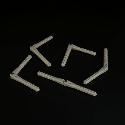 5PCS RC Airplane Plastic Pin Hinge Needle Hinge for RC Plane Aircraft Helicopter DIY Model Plane Fix Wing Parts (2.5x48mm Gray) - style: 2.5x48mm Gray