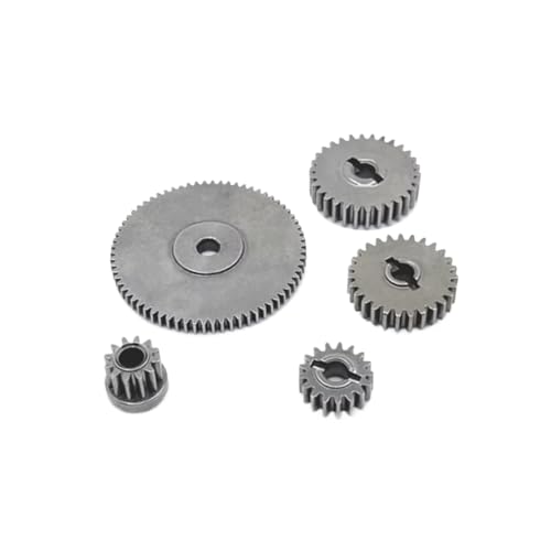RC Car Accessories for MN128 MN86 MN86S MN86K MN86KS 1/12 Metal Transmission Gearbox Gear Set RC Crawler Car Upgrade Parts(Front and Center) - size: Front and Center