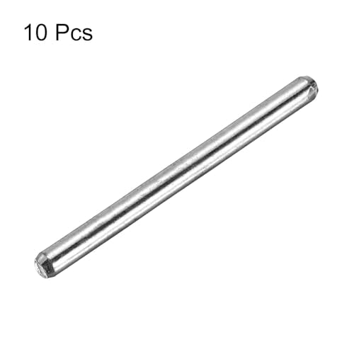 MECCANIXITY 10pcs 2mmx25mm Toys Shaft Round Rod Axles Drive Shaft for DIY RC Car Truck Boat Helicopter Model Part, Silver - size: 2mmx25mm
