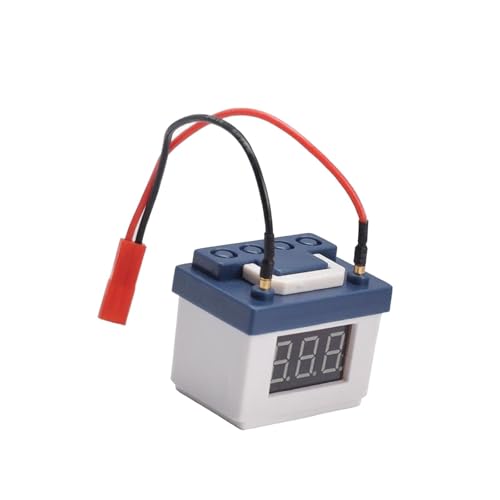 Yiju RC Low Voltage Alarm Lipo Tester Digital Display Portable Compact Indicator Simulation Decoration Upgrade Function PP Material Suitable, White - color: White