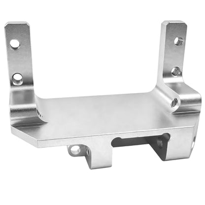 SCX10 III Servo on Axle Mount, AR45P Portal Axle 4-Link Suspension Servo Mount for 1/10 RC Crawler (Black/Silver) (Silver) - color: Silver