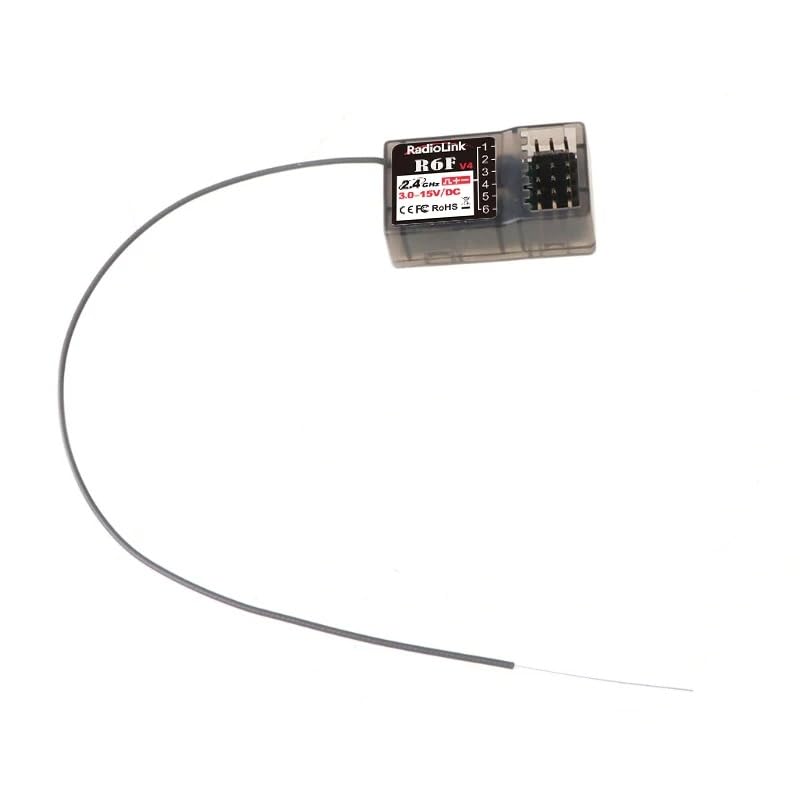 R6F Receiver 6 Channel 2.4GHz for RC Car and Boat Radio Transmitter Remote Controller RC6GS V2/RC4GS V2/T8FB/T8S