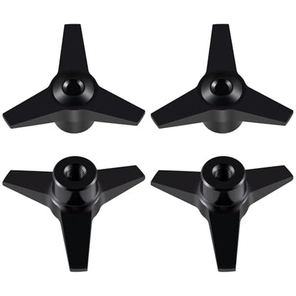 Anodized Aluminum Locknut Wheel Locking Nuts‌ Anti-Loose Nuts RC Truck Wheel Nut Set for 1/10 Scale Tamiya Clod Buster 4×4×4 RC Off-Road Car Truck Upgrades (Black) - color: Black