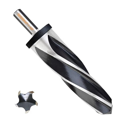 1-1/2" Reamer Drill Bit for Metal, M2 HSS Taper Reamer for Steel, Alloy, Wood, Plastic to Align, Enlarge Holes – 5-Spiral Flutes,1/2"Non-Slip Shank, 38mm Car Reamer, Bridge Construction Reamer. - size: 1-1/2"