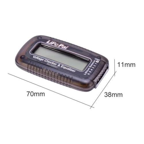 2-6S LiPo Battery Voltage Checker Equilizer Capacity Display Voltage Indicator Self Voltage Balancer for RC Car