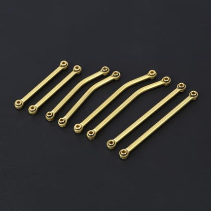 Brass Steering Links High Clearance Chassis Trx4m Links Set CNC for TRX4M Upgrades 1/18 RC Crawler