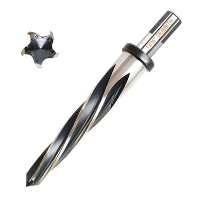 13/16" Bridge Construction Reamer Drill Bit, M2 HSS Taper Chucking Reamer for Steel Alloy Metal Wood Plastic, 1/2" Non-Slip Shank, 5-Spiral Flutes Car Reamer, to Align or Enlarge Holes, 21mm. - size: 13/16"