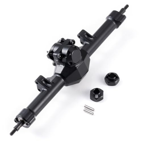 MOHERO +4mm SCX24 Extended Rear Axles for Axial SCX24 Deadbolt Bronco JLU C10 Gladiator Base Camp Power Wagon 1/24 RC Crawler Car Upgrade Parts - color: Extended - Rear Axle