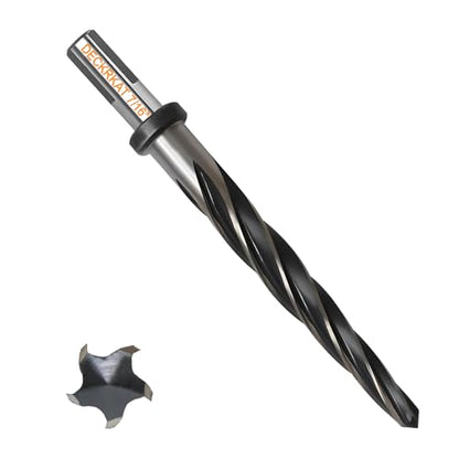 7/16" Reamer Drill Bit for Metal, M2 HSS Taper Reamer for Steel, Alloy, Wood, Plastic to Align, Enlarge Holes – 5-Spiral Flutes,3/8" Non-Slip Shank, 11mm Car Reamer, Bridge Construction Reamer - size: 7/16"