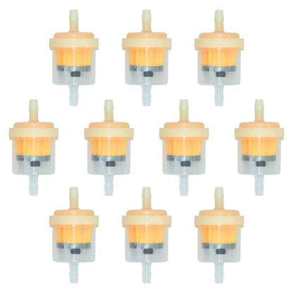 10PCS Gas Inline Fuel Filters with Magnet, Compatible with motorcycles, ATVs, quad bikes, go-karts, scooters, generator sets and similar equipment, 3/16 Inch Inline Fuel Filter