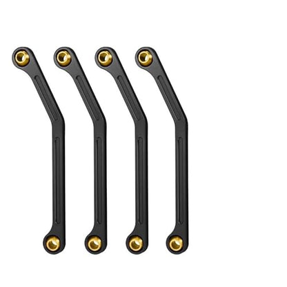 RC Links Linkage Compatible with Kyosho for MINI-Z 4X4 for Jimny 32523 1/18 RC Crawler Truck Car Upgrade Parts 4PCS Metal Steering Linkage Link Rod(Black) - color: Black
