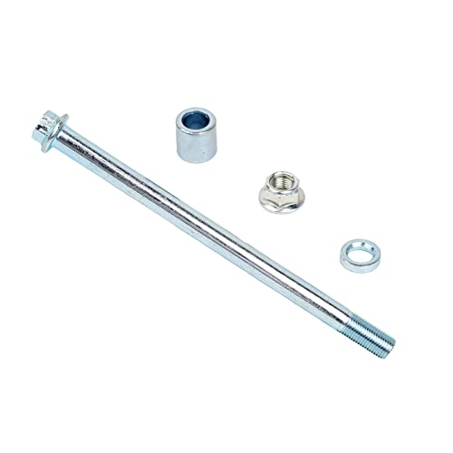 Mokuo 12mm 185mm Front Rear Axle with Bushing 5mm 20mm Fit for Motorcycle Pit Dirt Bike Moped Scooter QUAD ATV Mini Bike Parts - size: 12-185