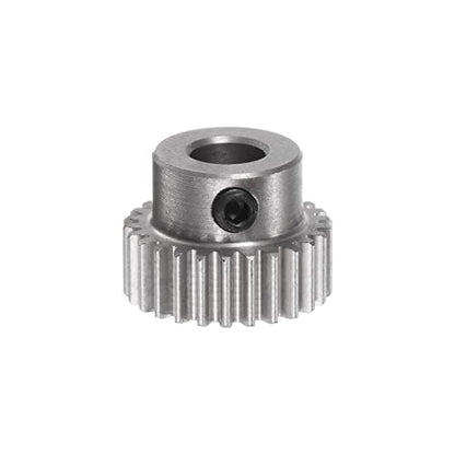 HARFINGTON Pinion Gear 5mm Bore 26T Mod 0.5 Stainless Steel Spur Diff Differential Motor Gear RC Car Replacement Parts - style: 26T