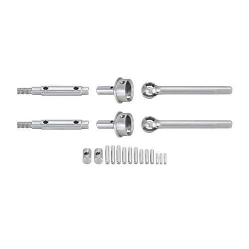 INJORA Stainless Steel Front Portal Axle Shafts for 1/18 RC Crawler Redcat Ascent-18 Upgrade - size: Front