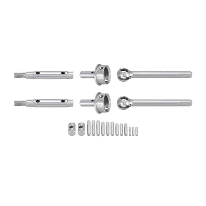 INJORA Stainless Steel Front Portal Axle Shafts for 1/18 RC Crawler Redcat Ascent-18 Upgrade - size: Front