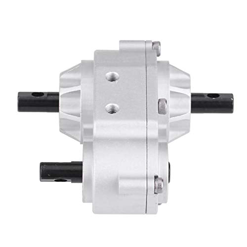 RC Crawler Transfer Case, Metal Construction with Included Screws Metal Upgrade Accessory for 1/10 Scale Off-Road Enthusiasts Hobbyists