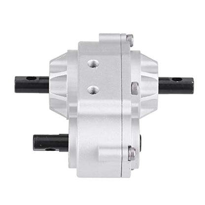 RC Crawler Transfer Case, Metal Construction with Included Screws Metal Upgrade Accessory for 1/10 Scale Off-Road Enthusiasts Hobbyists