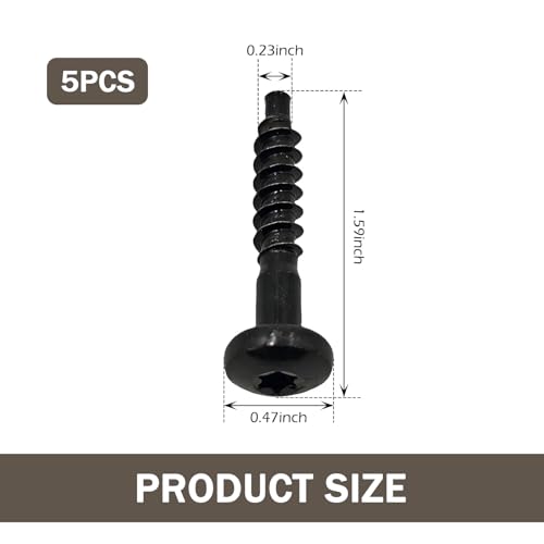 5PCS Air Filter Box Screw, BAS01001 Air Filter Housing Screws, Compatible with Chevrolet, Buick, GMC, Carbon Steel Airs Box Retaining Bolt, Replace 11611199 - size: 5PCS