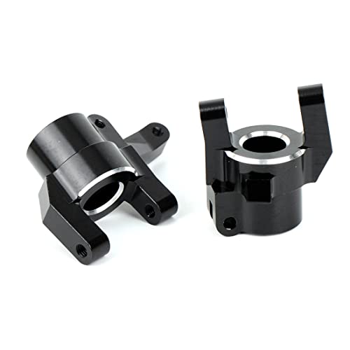 LCX Racing 1/6 RC Crawler Car CNC Aluminum AR90 Front Axle Steering Knuckle Carriers L/R C Hubs for Axial SCX6 AXI05000, Upgrades Parts Accessories