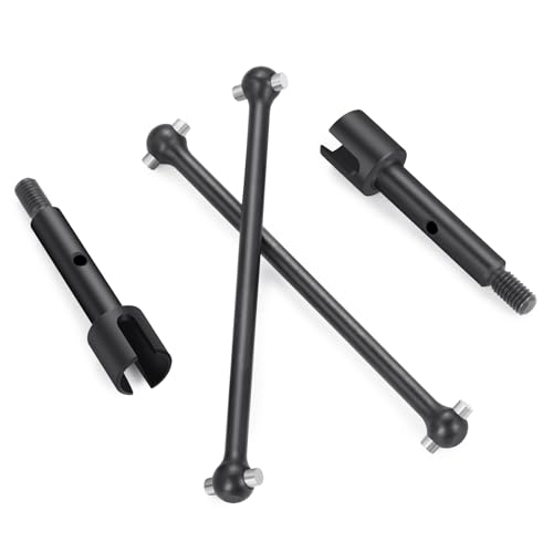 2Pcs JGGZONE Steel 1144 Rear Drive Shaft CVD Dogbone Joint Axle Driveshafts Compatible with LOSI 1/16 Mini-B Buggy 1/18 Mini-T 2.0 Stadium Truck Replacement Parts