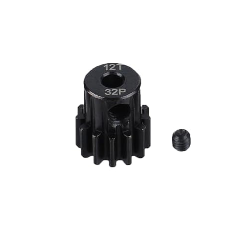 5-Pack Steel Metal 32P 5mm Pinion Motor Gear Sets 12T 14T 16T 18T 20T Compatible with HPI Kyosho Losi Axial Tamiya 1/8 1/10 RC Car Monster Truck Buggy - style: 12T 14T 16T 28T 20T