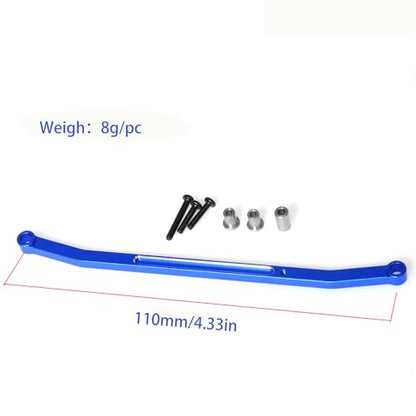 Steering Tie Rod and Drag Link Aluminum for Losi 1/18 Mini LMT 4X4 Brushed Monster Truck，Replacement for LOS211051 Upgrade Parts Fix Link Steering Rod for Losi - LOS01026 1/18 Mini LMT Monster (Blue) - color: Blue