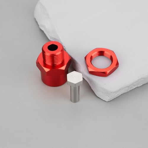 1 Set 12mm to 17mm Wheel Hex Hub Adapter Extension Conversion for 1/10 RC Car Upgrade Parts Red - color: Red