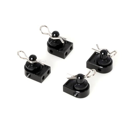 LCX Racing 1/10th RC Crawler Car Aluminum Body Post w/Clip Body Mount for Axial SCX10 PRO, Upgrades Parts Accessories