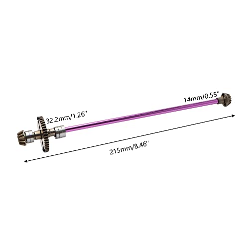 Metal Main Central Axle Drive Shaft Upgraded Replacement Spare Parts for 1:12 124019 124018 RC Car Spare Accessories - color: 1:12 Main Drive Shaft