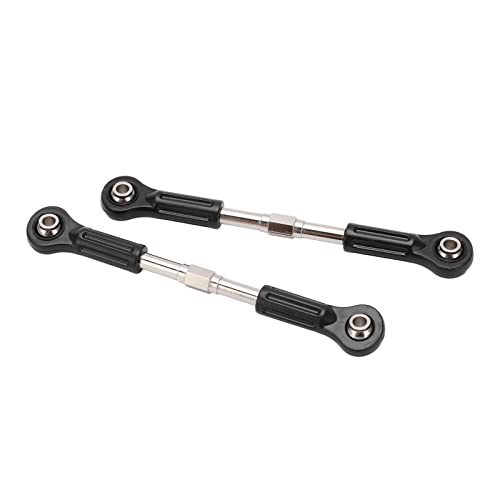Metal Steering Tie Rod, Steering Linkage Upgrade with 4 Alloy Ball Heads for Precision Control, for High Speed RC Cars and 1/8 1/10 Scale Trucks SUVs