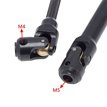 Universal Drive Shaft Transmission Shaft Metal Drive Shaft CVD Axle Set Lightweight Metal CNC Machined Suitable for RC Model Car Truck, 121-183mm - color: 121-183mm
