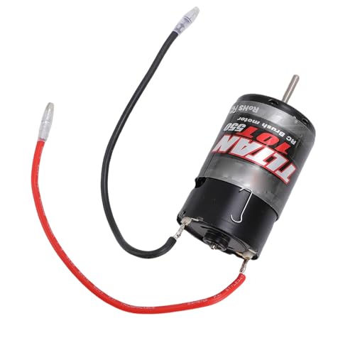Bewinner 550 10T Brushed Motor High Speed Replacement for Axial SCX10 RC Crawler Aluminum Design 1 Unit