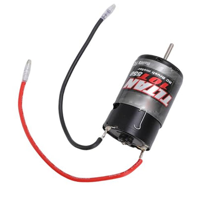 550 Brushed Motor 10T for SCX10 | High Speed RC Crawler Motor with Heatsink Fan, for Offroad RC Car, Durable Replace Part