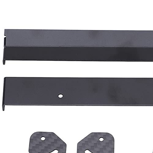 RC Car Rear Wing Tail Spoiler Aluminium Alloy Carbon Fiber Upgrade Parts Aerodynamic Modified Accessories Heavy Duty Components for 1 10 On Road Racing Drift Vehicles Universal