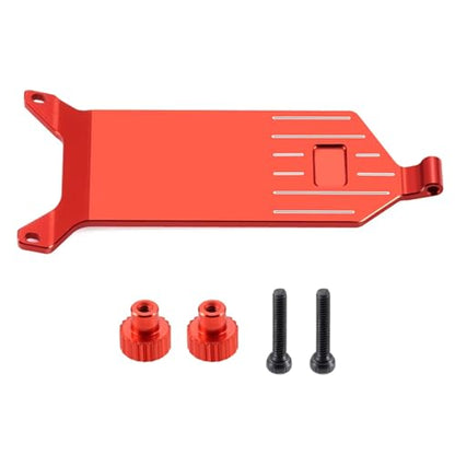 RC Upgrades for LOSI Micro-B 2WD 1/24 for Buggy Aluminum Alloy for Chassis Receiver Plate RC Car Upgrade Parts(Red) - color: Red