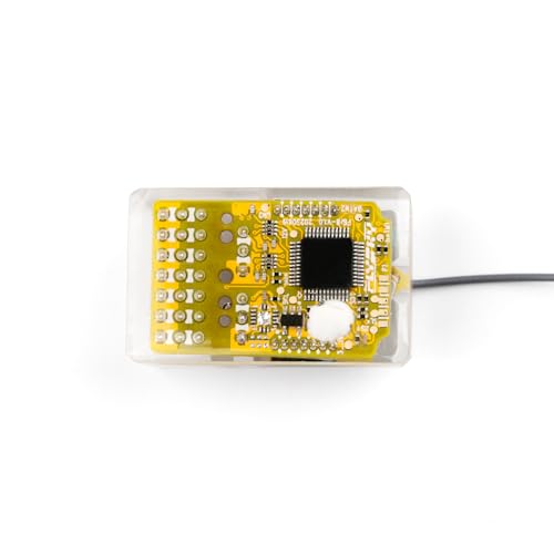 GoolRC Flysky FBr8 Receiver, 2.4GHz 8 Channel PPX7 Waterproof Receiver AFHDS 3 System Supports Single Bidirectional Transmission PWM/PPM/i-BUS2/S.Bus/i-Bus Output Standard Antenna for RC Car