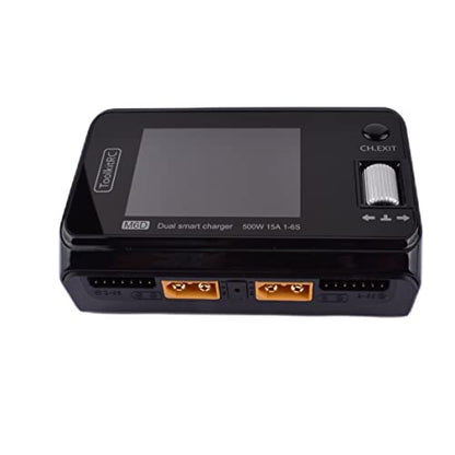 M6D 500W 15A DC Dual Channel Mini Smart Charger Discharger for 1-6S Lipo Battery RC FPV Drone