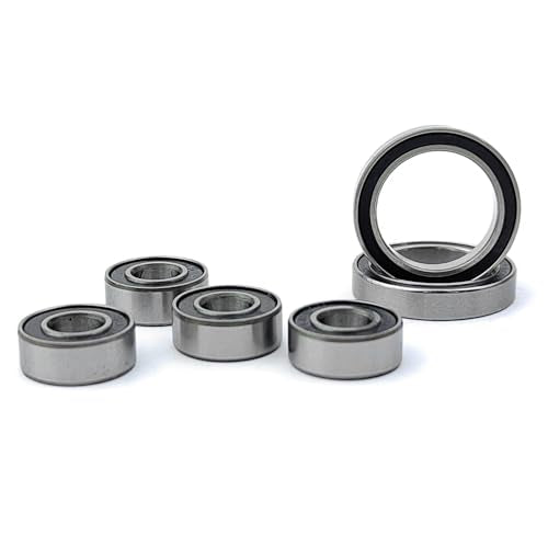 6Pcs Front Rear Alex Wheel Hub Ball Bearing Kit for Traxxas 1/7 UDR | 5102A,5180A,Traxxas 1/7 Unltd. Desert Racer Alex Wheel Hub Ball Bearing Kit, Racing Truck,Rc Car Part