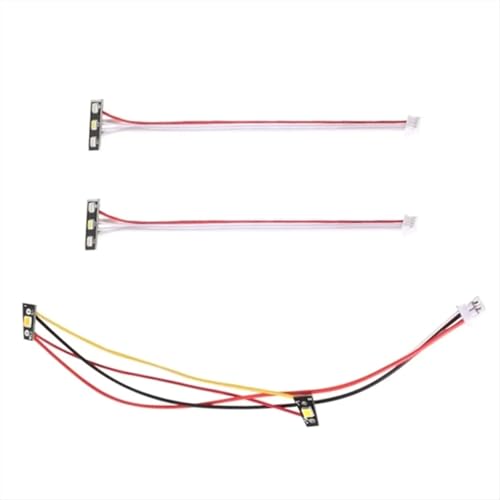 RC Front Rear Lamp Group Compatible with LDRC LD1802 1/18 RC Car Spare Parts Upgrade Accessories RC Car Front and Rear Light Lighting System RC Accessory