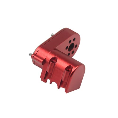 Hobby Details Aluminum Rear Axle Gear Box Skid Link Wheel Upgrade Set for 1/30 Axial SCX30 Jeep Wrangler RC Cars, Red (Aluminum Gear Box) - color: Aluminum Gear Box