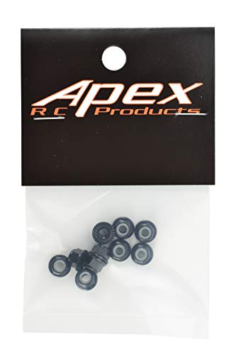4mm Serrated Aluminum Nylon Wheel Nuts Set - 6 Colors to Choose from
